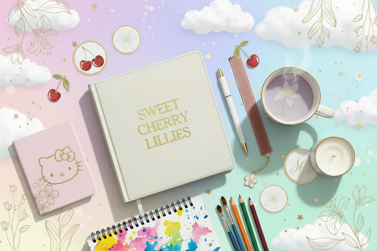Sweet Cherry Lillies Hero Banner - Fun Background
